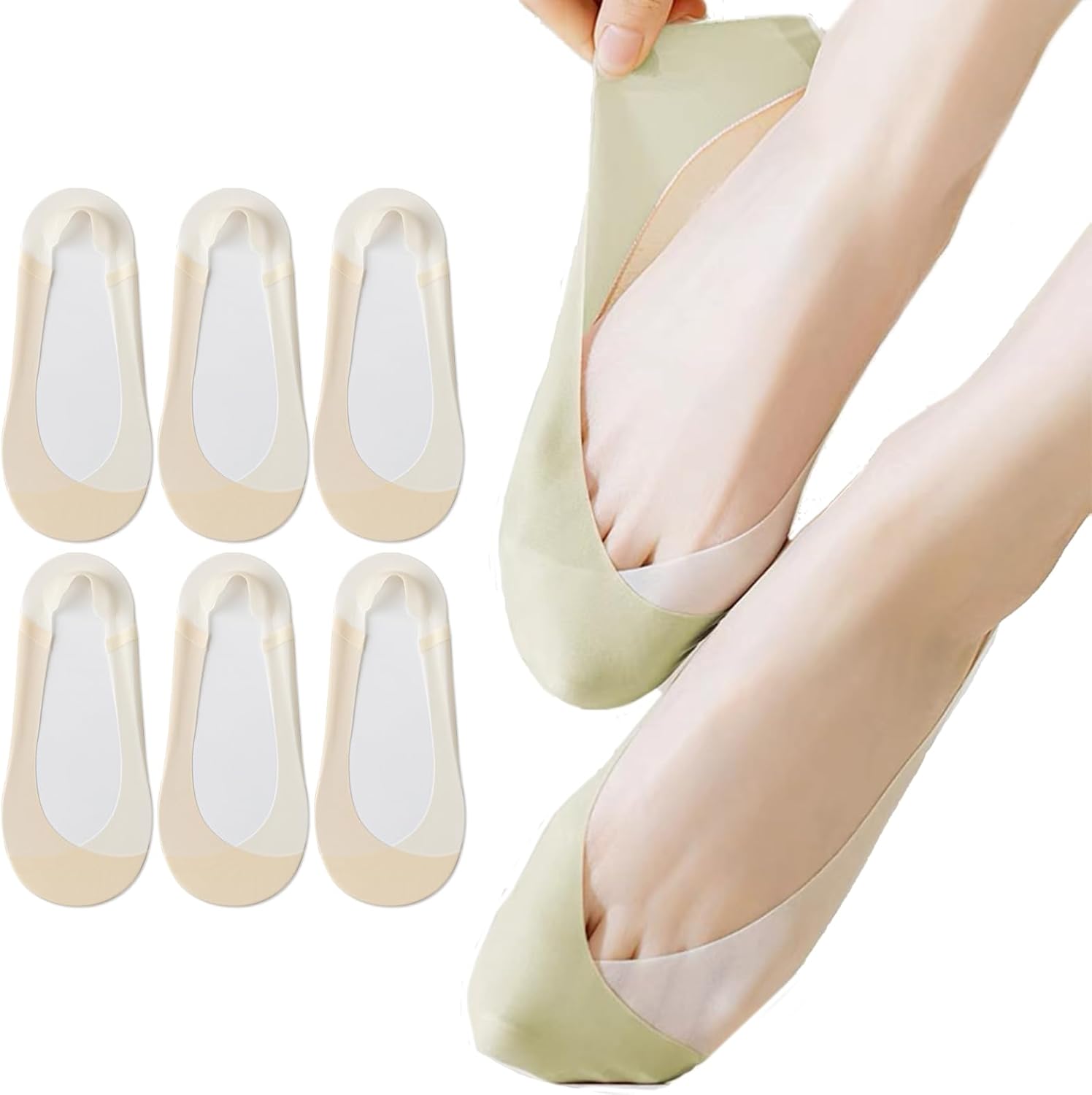 Caudblor 6 Pack Thin No Show S - đánh giá và giá Invisibility Sock Loafer