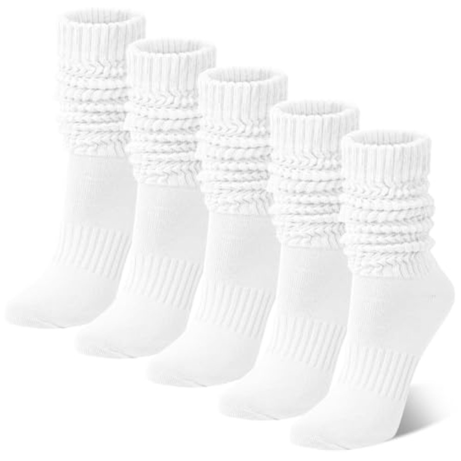 Chalier 5 Pairs Slouchy Socks  - đánh giá và giá Boot Sock Slouchy