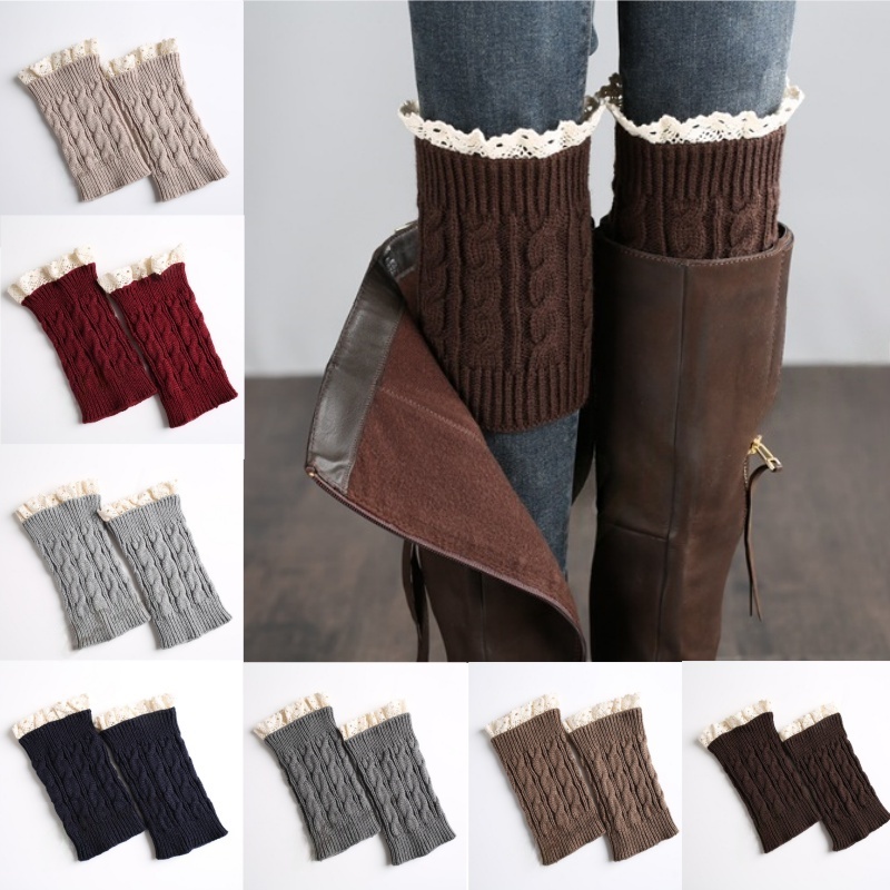Winter Knit Solid Leg Warmers  - đánh giá và giá Thermal Sock Winter