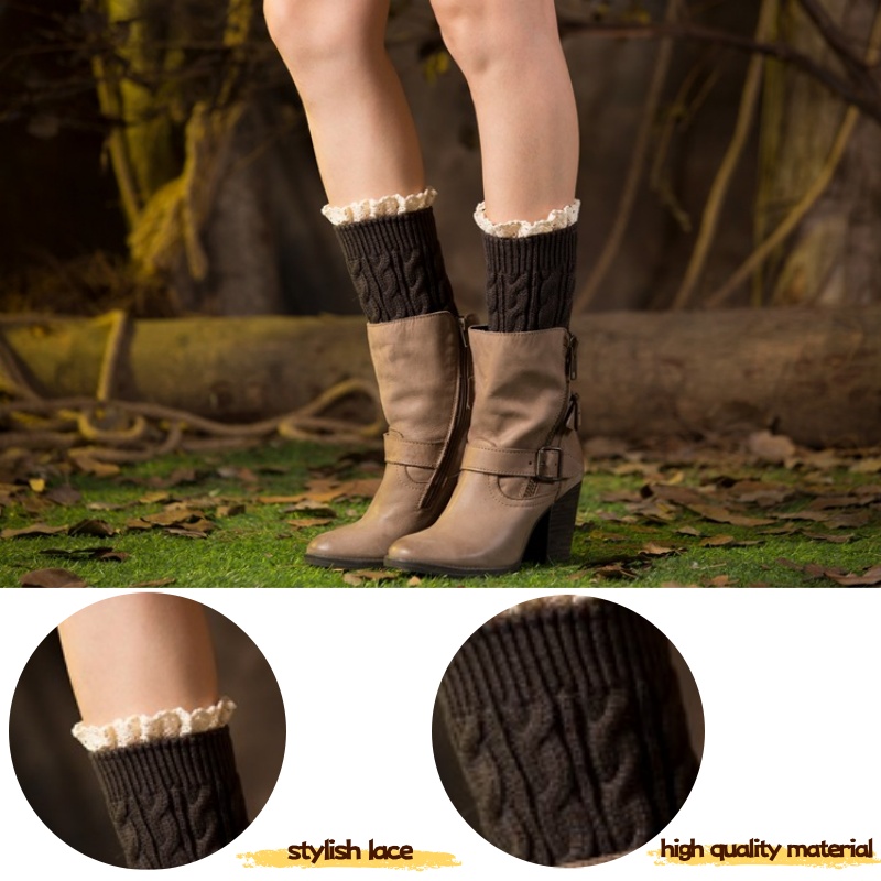 Winter Knit Solid Leg Warmers  - đánh giá và giá Thermal Sock Winter