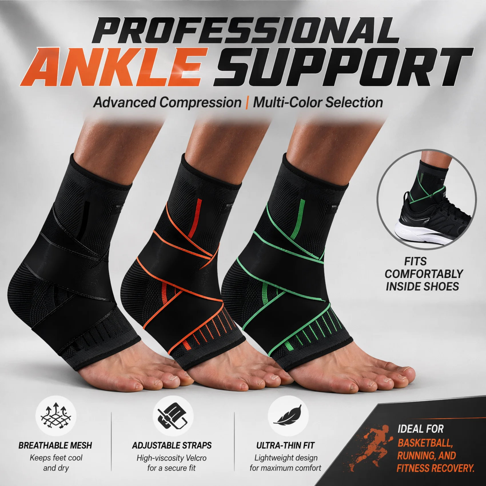 Breathable Compression Ankle B - đánh giá và giá Ankle Brace Sock