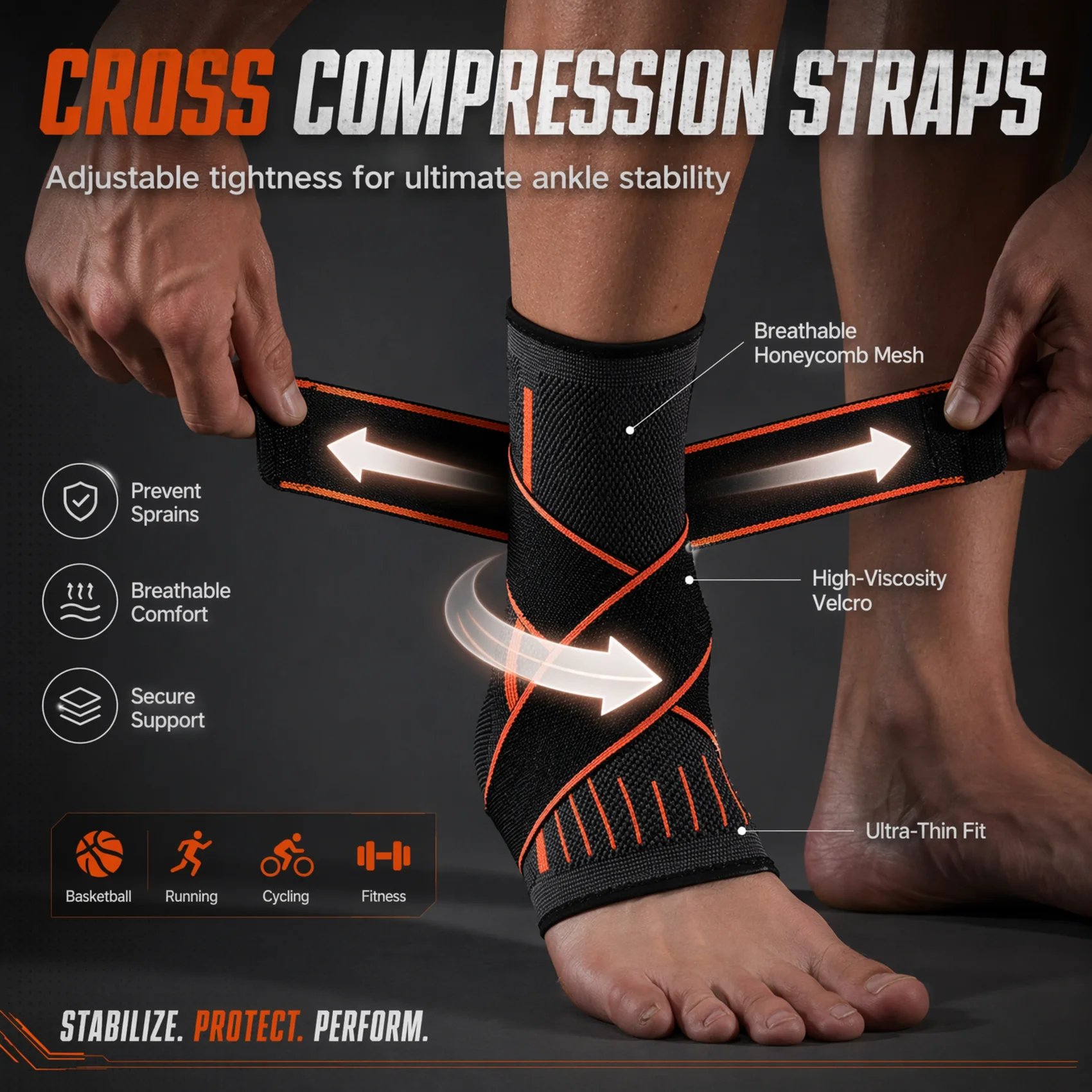 Breathable Compression Ankle B - đánh giá và giá Ankle Brace Sock