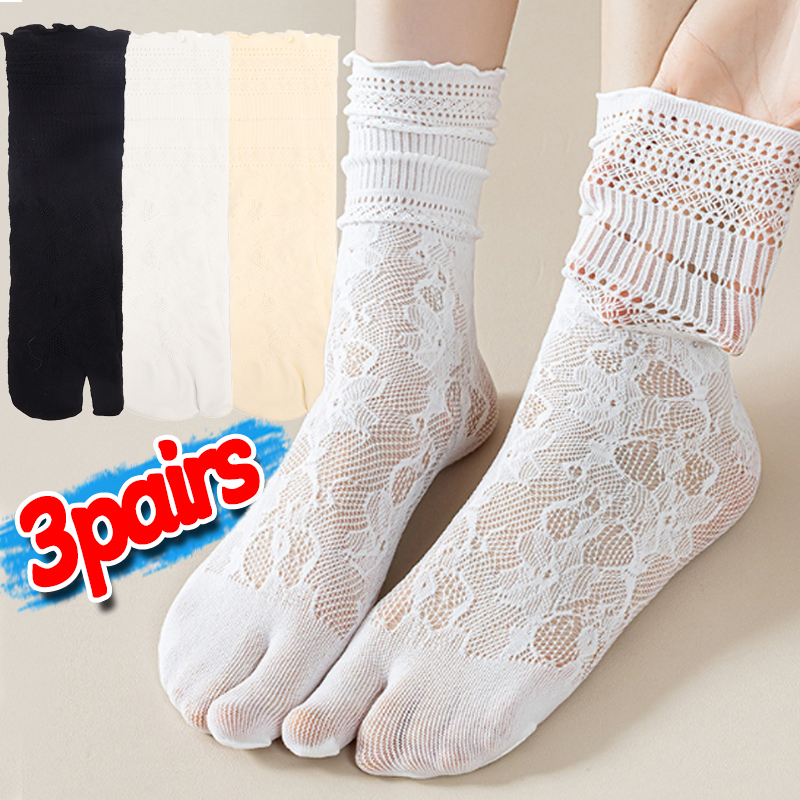 Women Two Toe Socks Retro Lace - đánh giá và giá Toe Sock Split