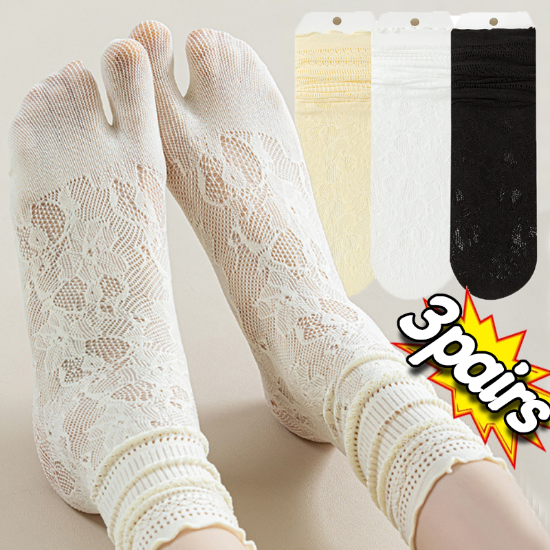 Women Two Toe Socks Retro Lace - đánh giá và giá Toe Sock Split