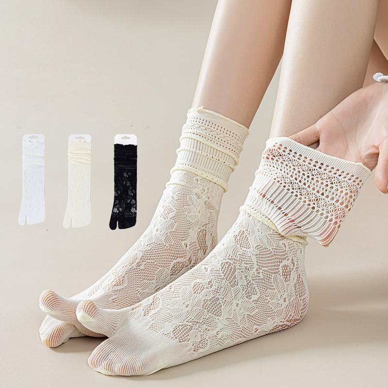 Women Two Toe Socks Retro Lace - đánh giá và giá Toe Sock Split