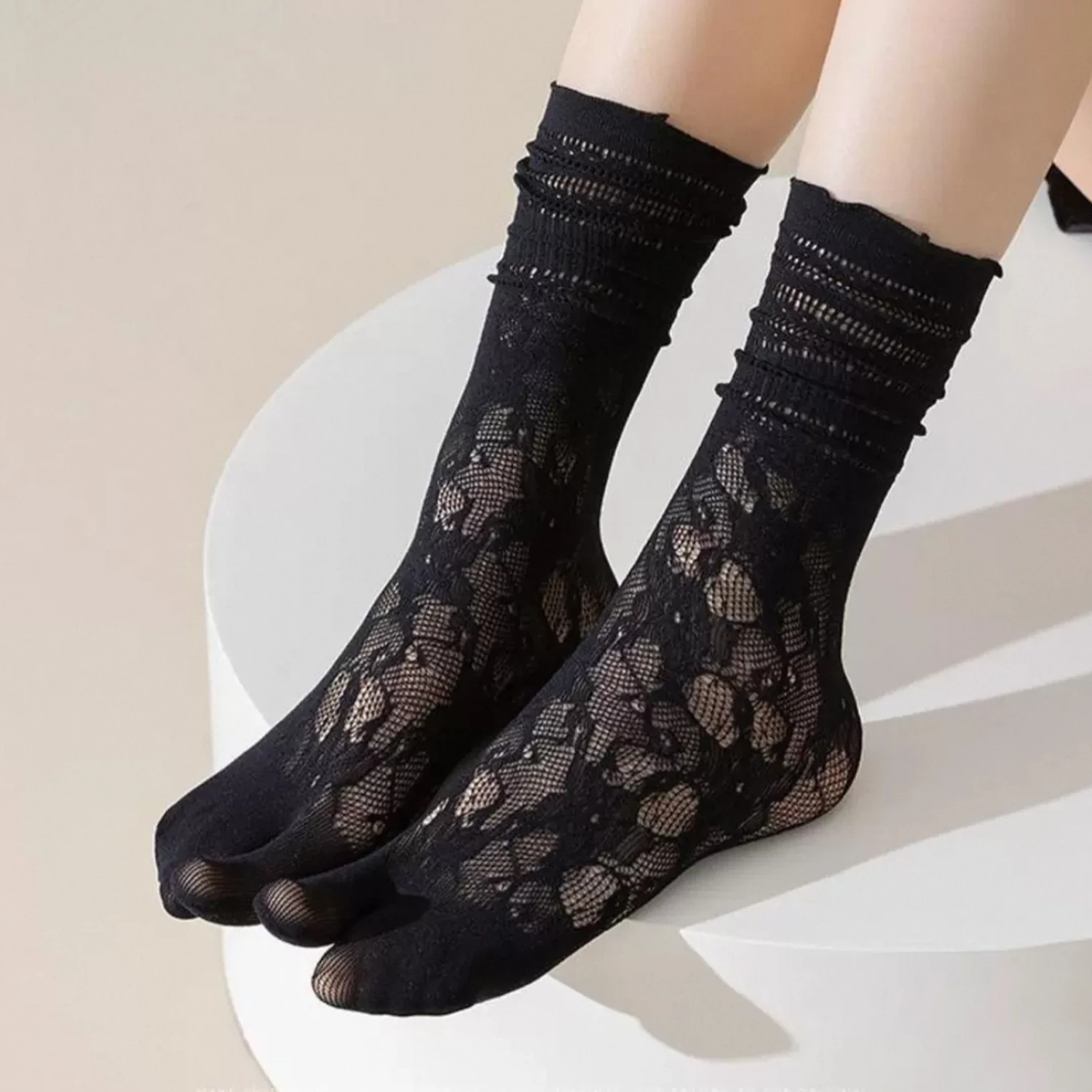 Women Two Toe Socks Retro Lace - đánh giá và giá Toe Sock Split