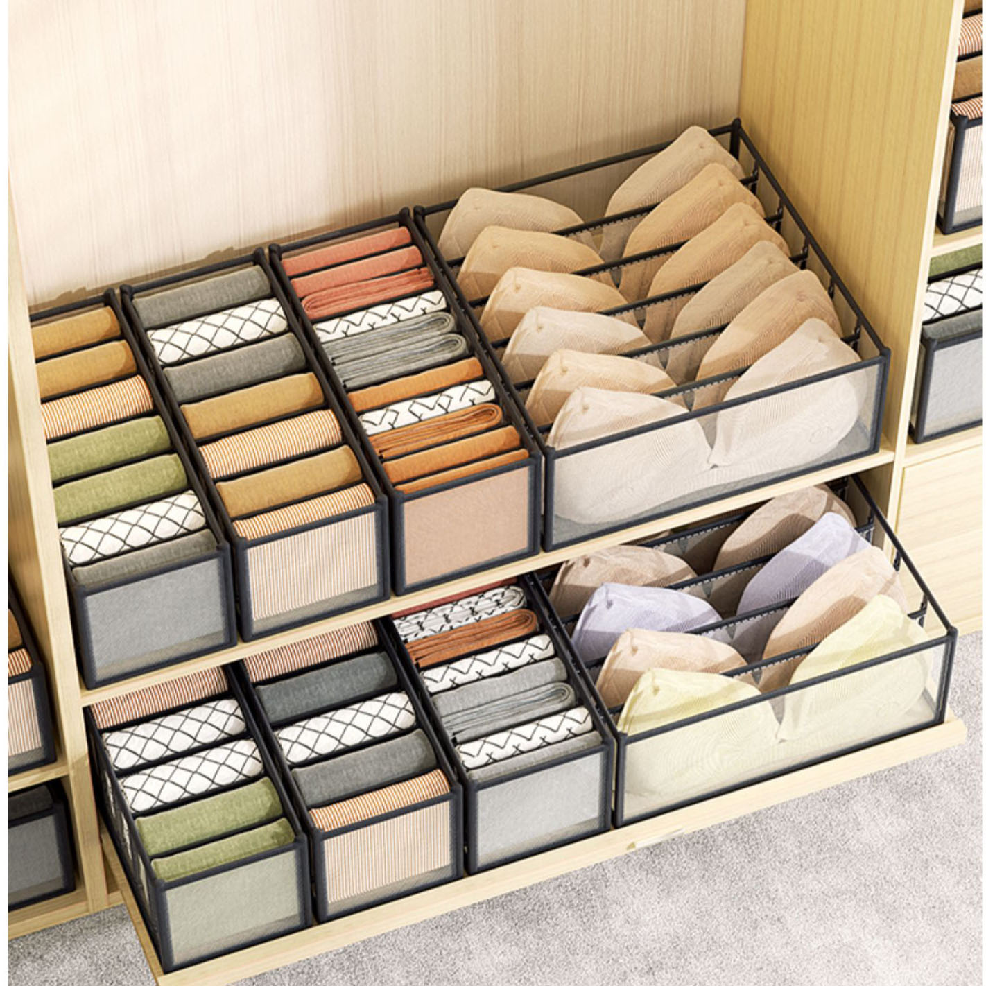 Underwear storage box home war - đánh giá và giá Sock Organizer Tray