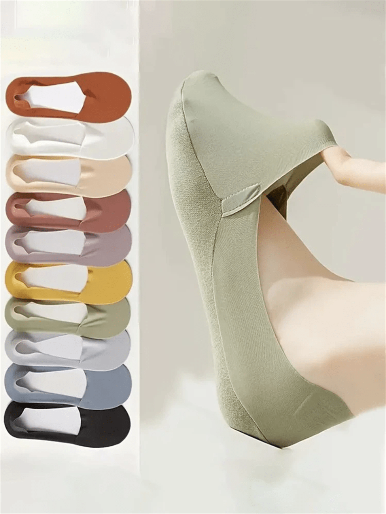 5 Pairs Women Thin Silky Invis - đánh giá và giá No Show Sock Women