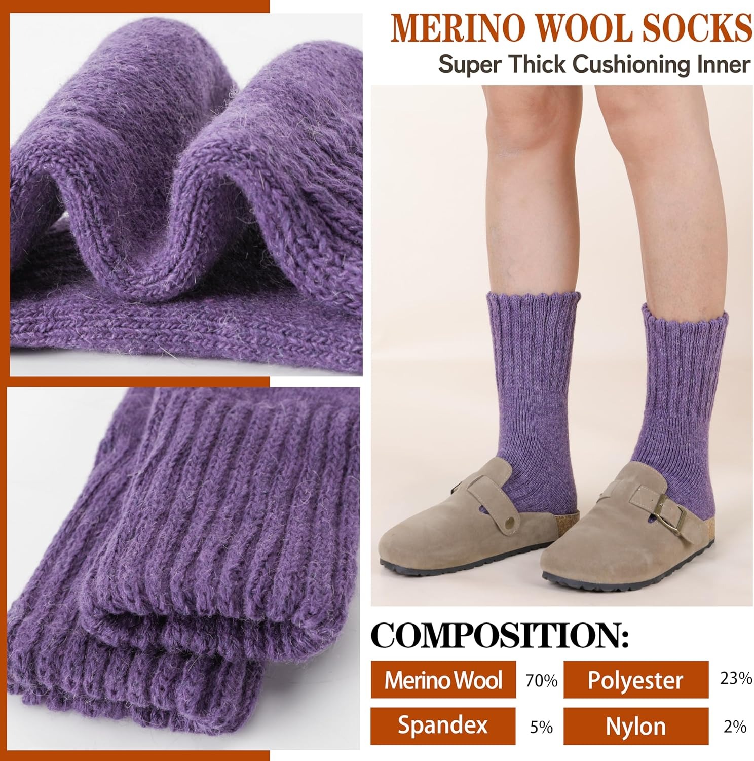 Wool Boot Socks Thermal Winter - đánh giá và giá Wool Hiking Sock