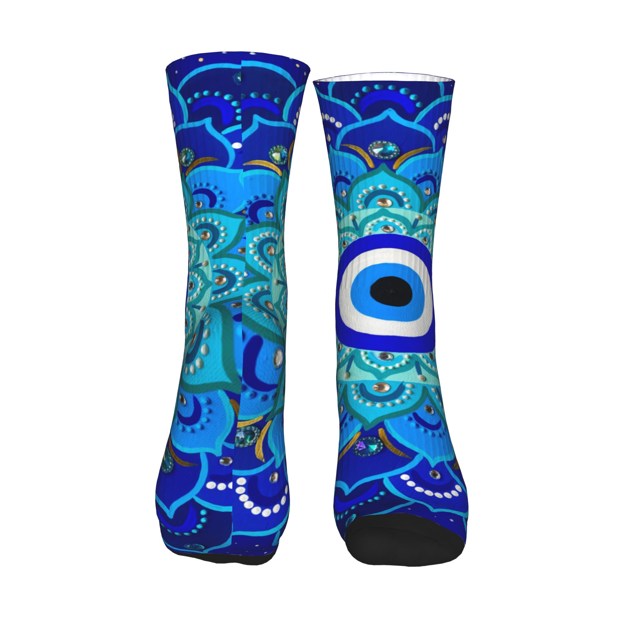 Fashion Mens Mandala Evil Eye  - đánh giá và giá Dress Sock Men