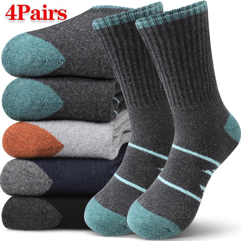 4Pairs Winter Women Mid Tube S - đánh giá và giá Wool Hiking Sock