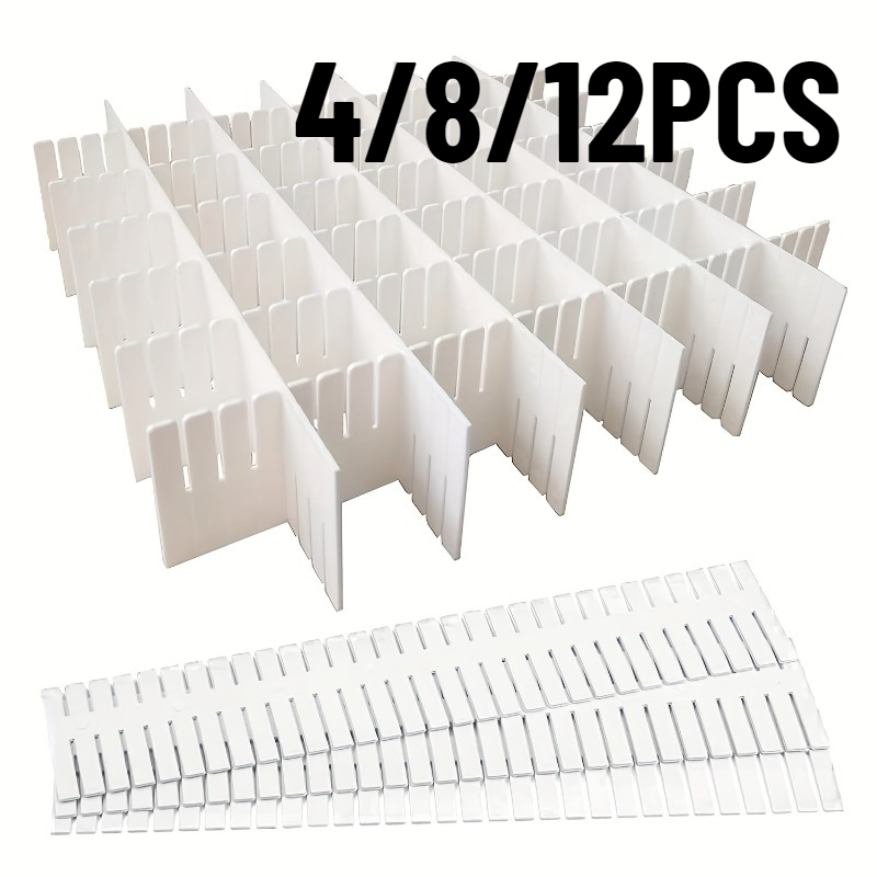 4/8/12PCS Drawer Divider Drawe - đánh giá và giá Sock Organizer Tray