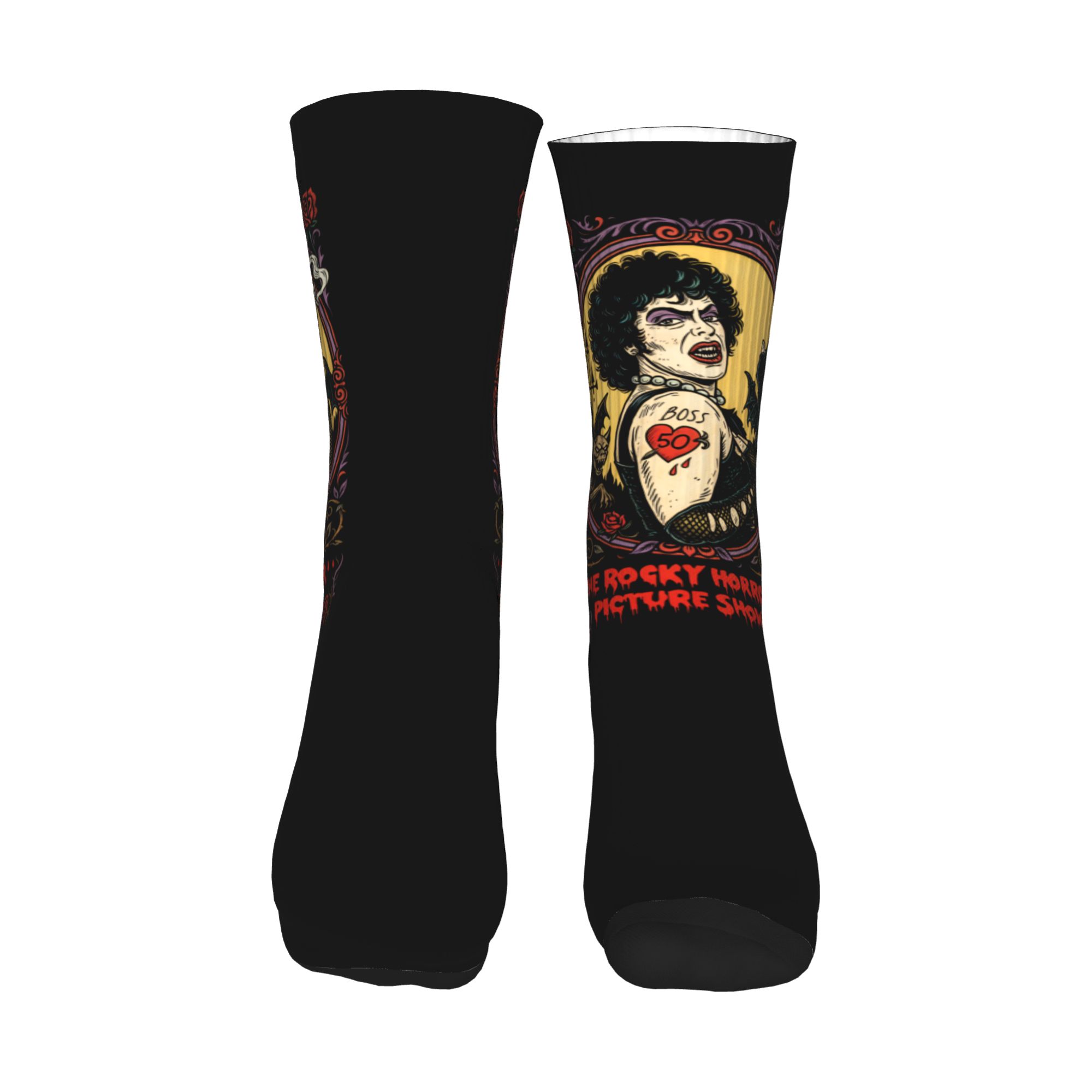 Fun Printed The Rockys Horror  - đánh giá và giá No Show Sock Women
