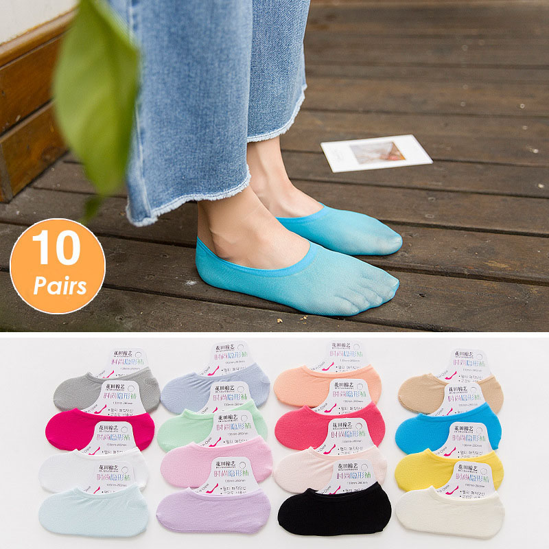5 Pairs 10PCS Women Socks Nons - đánh giá và giá Invisibility Sock Loafer