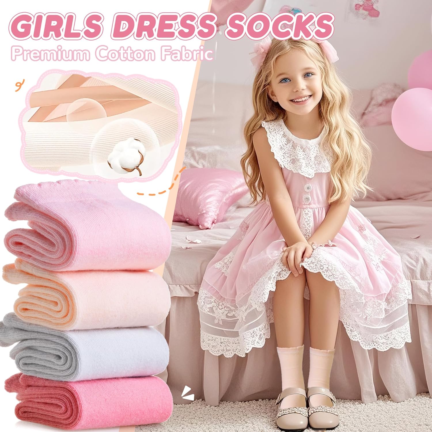 Girls Ruffle Crew Socks Little - đánh giá và giá Silk Sock Bamboo