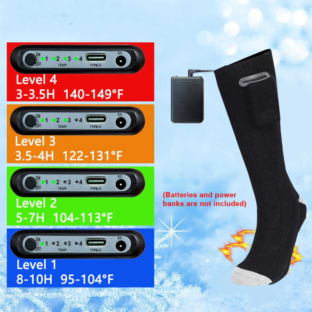 Heat Battery Electric Heated S - đánh giá và giá Thermal Sock Winter