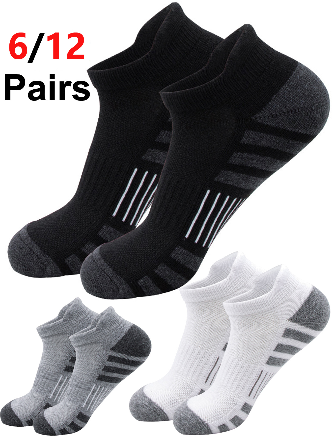 6/12Pairs Ankle Athletic Runni - đánh giá và giá No Show Sock Women