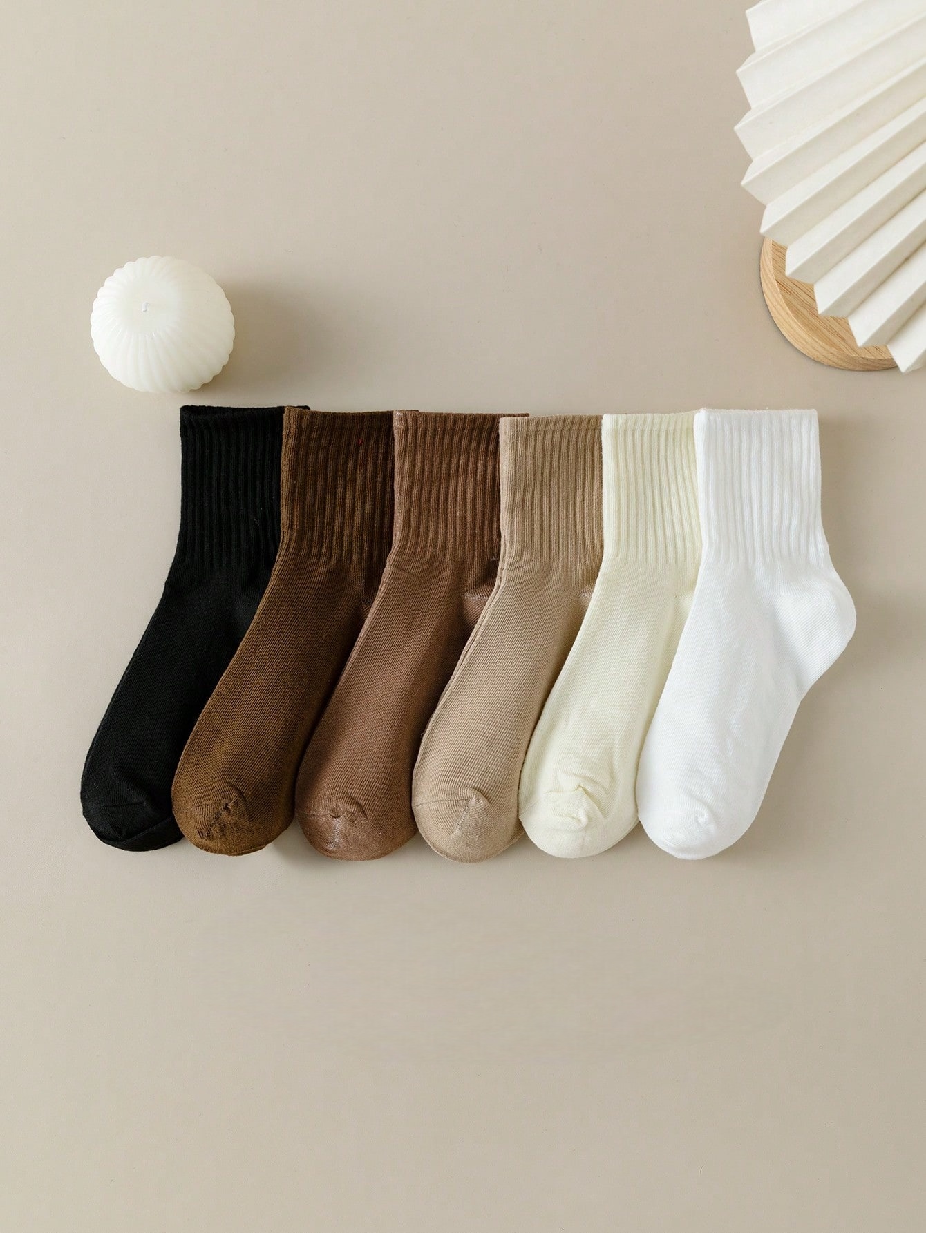 6 Pairs Heap Socks Set - Knee- - đánh giá và giá Knee High Sock Women