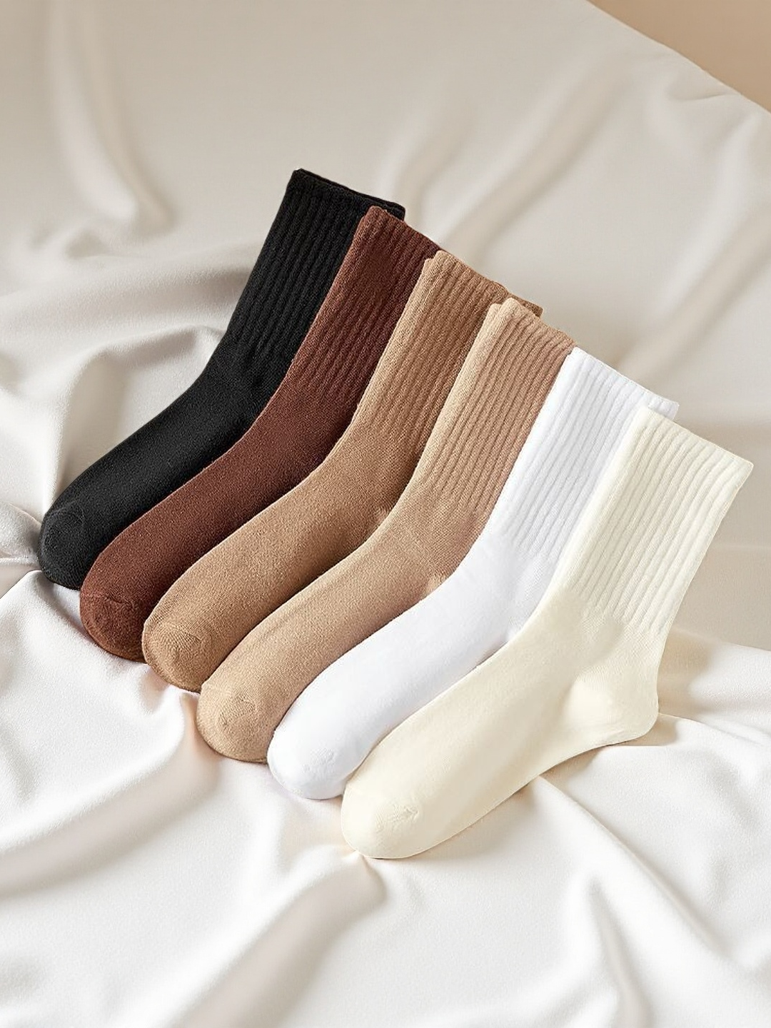6 Pairs Heap Socks Set - Knee- - đánh giá và giá Knee High Sock Women