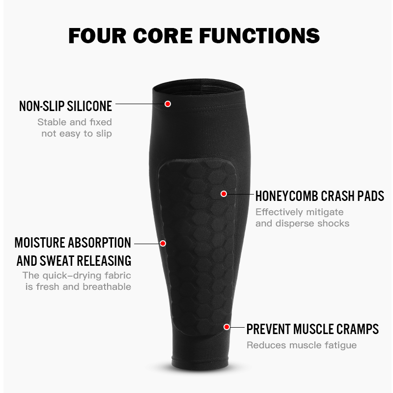 1Pcs Football Shin Guard Socks - đánh giá và giá Compression Sleeve Calf