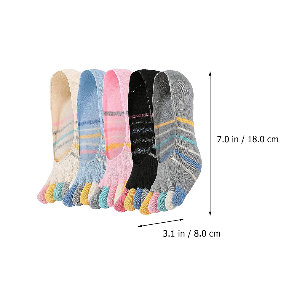 5Pairs Yoga Toe Socks Women Lo - đánh giá và giá Invisibility Sock Loafer