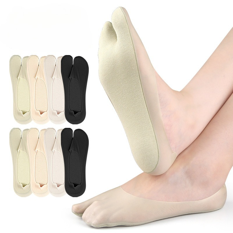 A pair of summer thin ice silk - đánh giá và giá Toe Sock Split