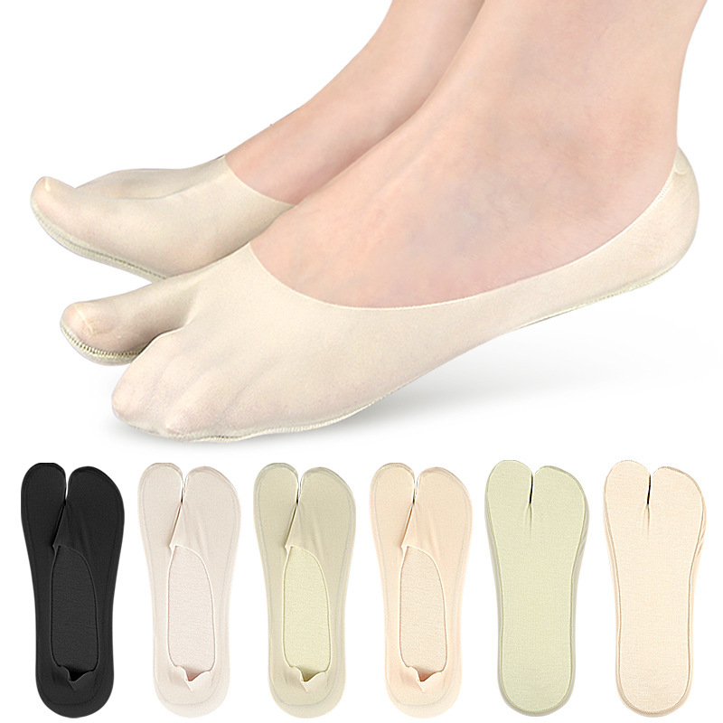A pair of summer thin ice silk - đánh giá và giá Toe Sock Split