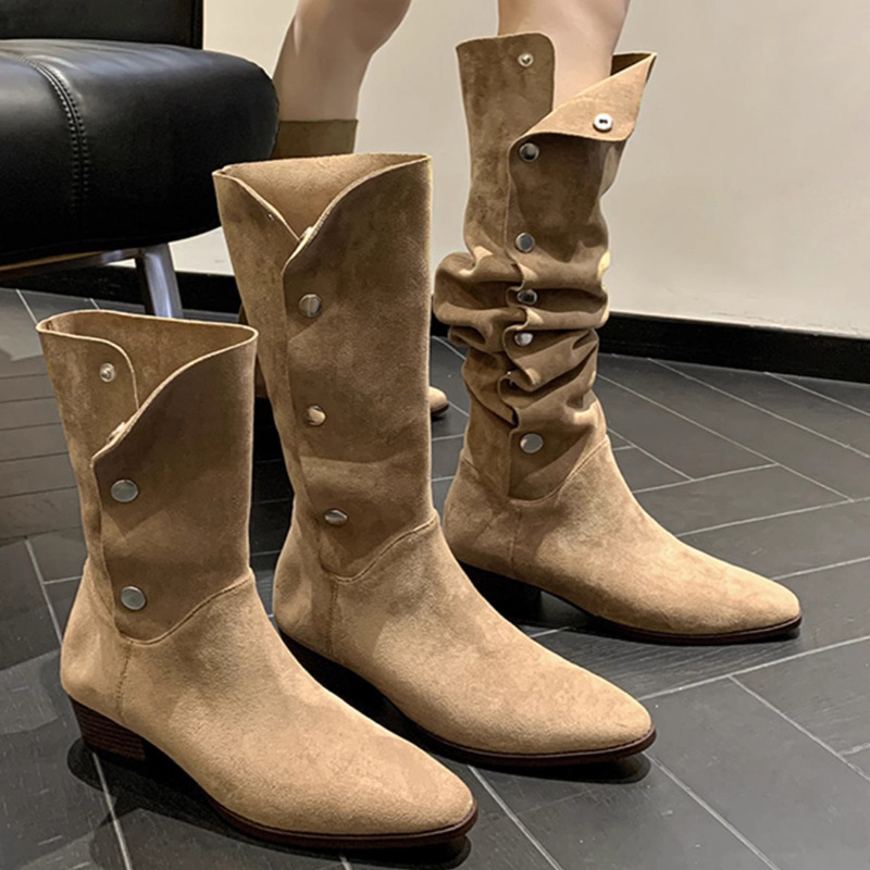 Women's shoes 2025 autumn and  - đánh giá và giá Knee High Sock Women