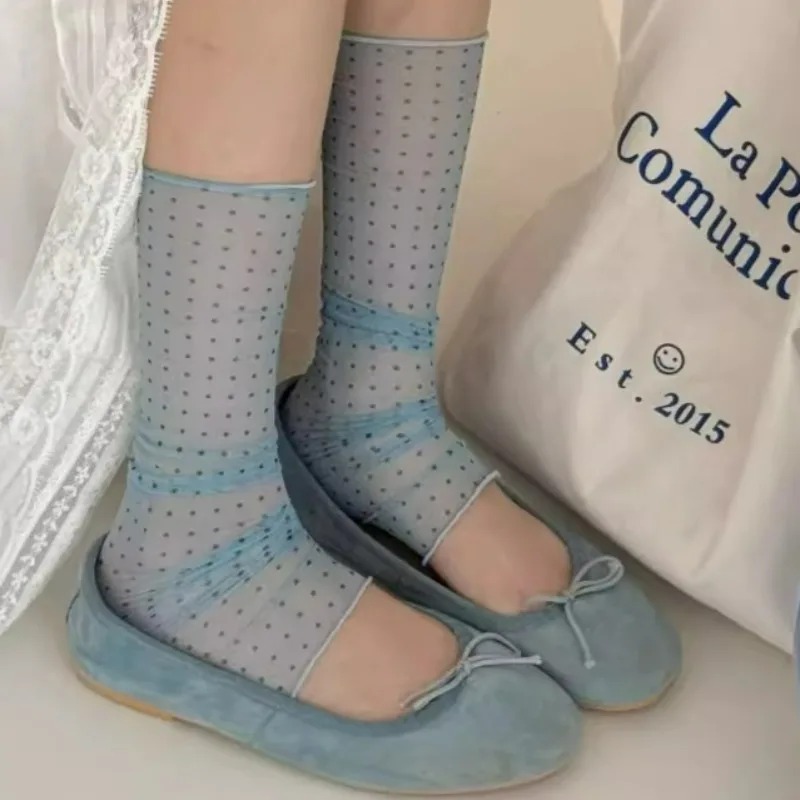 2026 Fashion Polka Dot Lace So - đánh giá và giá Silk Sock Bamboo